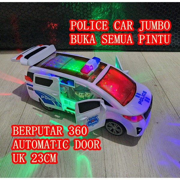 MAINAN ANAK MOBIL POLISI JUMBO BISA BUKA SEMUA PINTU POLICE CAR