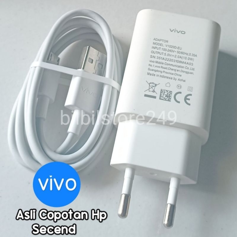 Charger Vivo Copotan Hp Original 100% Y12, Y12s, Y15, Y17, Y91, Y91C, Y83, Y95 Asli Bawaan Hp