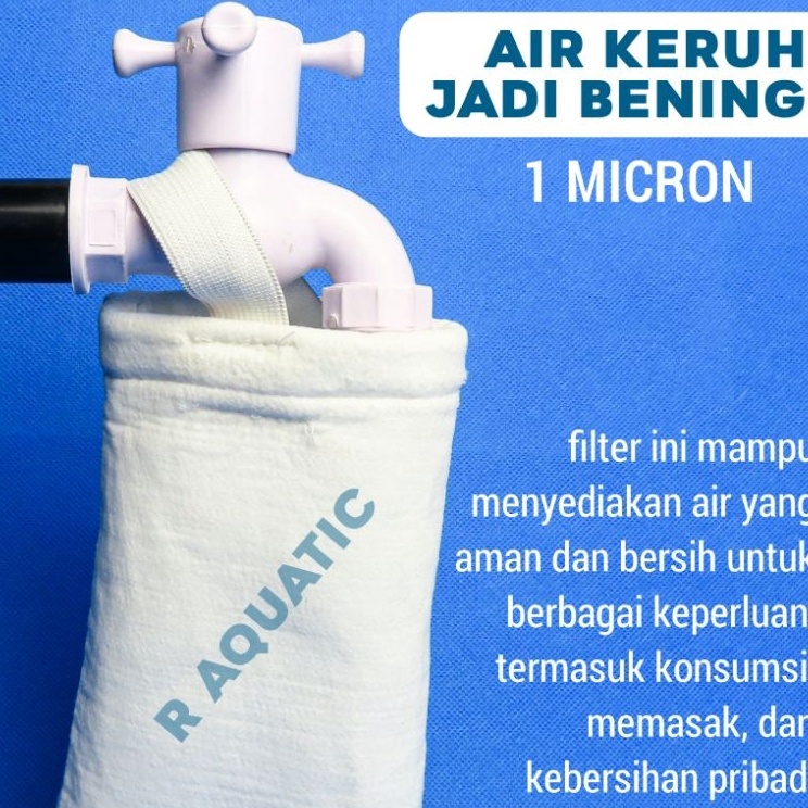 Pesan aja filter air keran kain saringan penjernih air 1micron