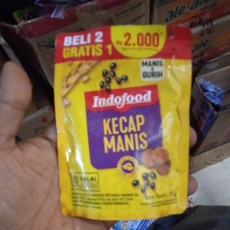 

indofood kecap manis 77g isi 3 saset