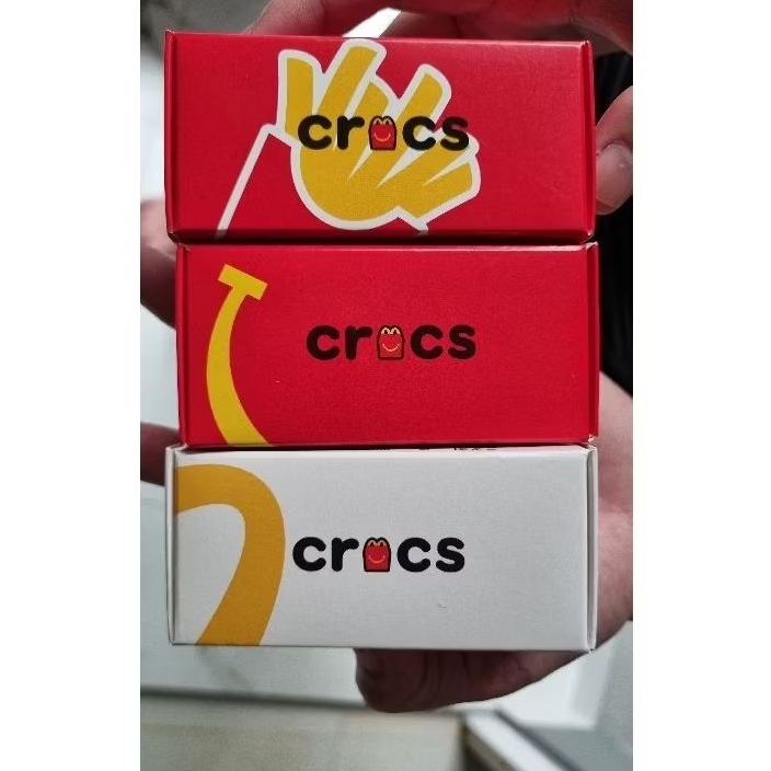 (ORIGINAL MCD INDONESIA) Happy Meal Crocs McDonalds Gantungan McD Crocs Keychain Viral McDonald x Cr
