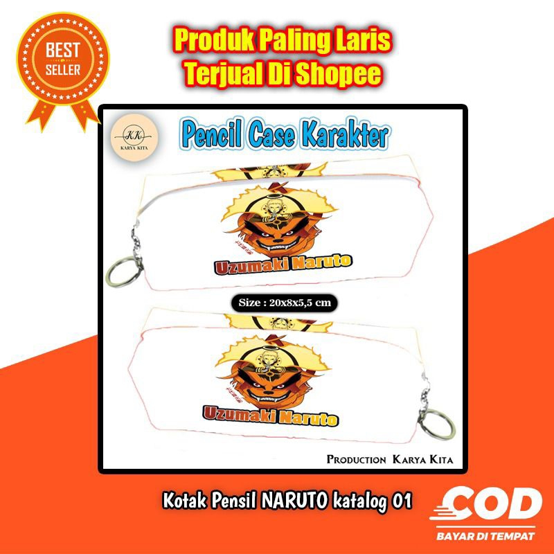 

[MIX PENCASE] pencil case karakter NARUTO TAK 01