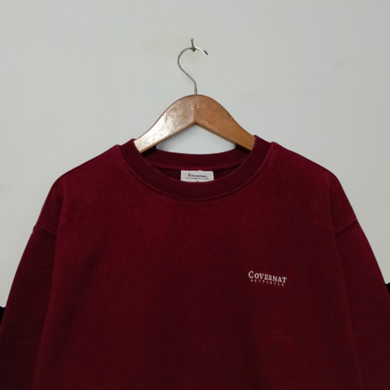 Crewneck Covernat Mini Logo Bordir Second Original
