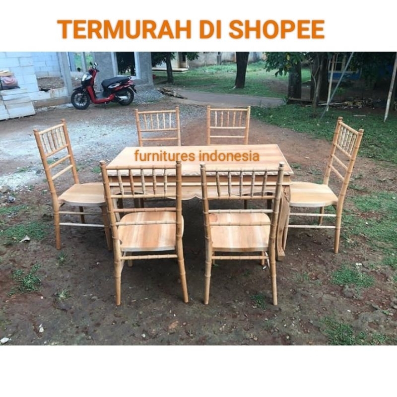 KURSI AKAD TIFFANI PELAMINAN / SET KURSI TIFFANI BAMBU / KURSI TIFANY AKAD / KURSI TIFANI AKAD BAMBU