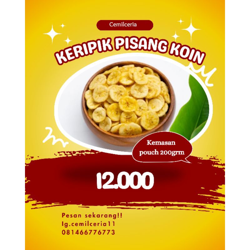 

Keripik pisang koin