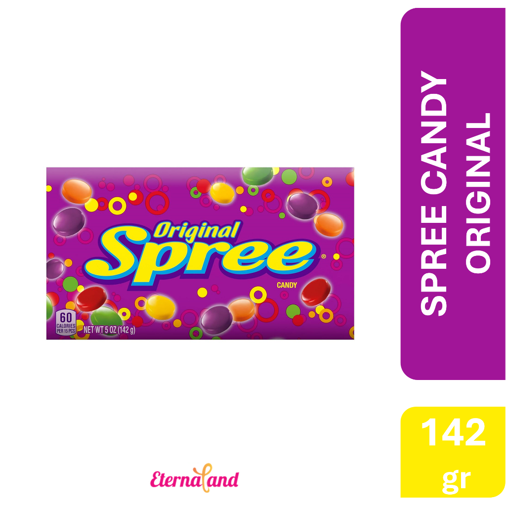

Spree Hard Candy - permen rasa buah impor USA