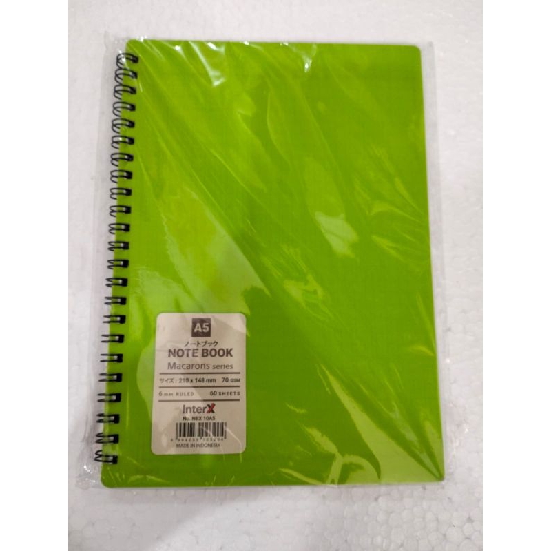 

notes kawat A5 merk Inter x Folder notes Seminar notes kawat polos
