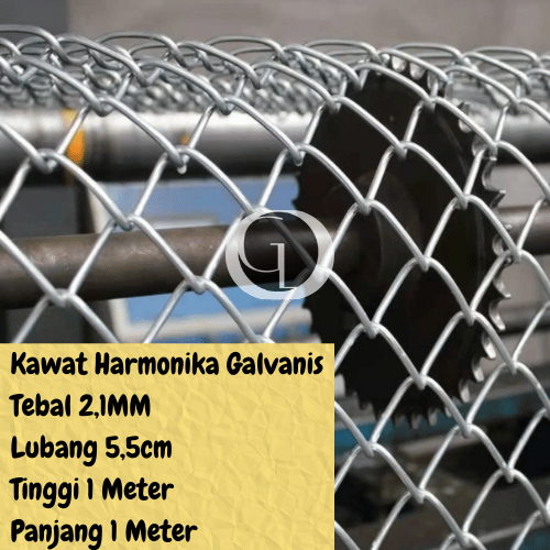 Kawat Harmonika Galvanis 2,1mm lubang 5,5cm