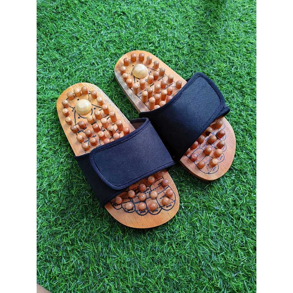 Sandal Refleksi Terapi Rematik Pria Wanita / Sandal kesehatan Duri Kayu