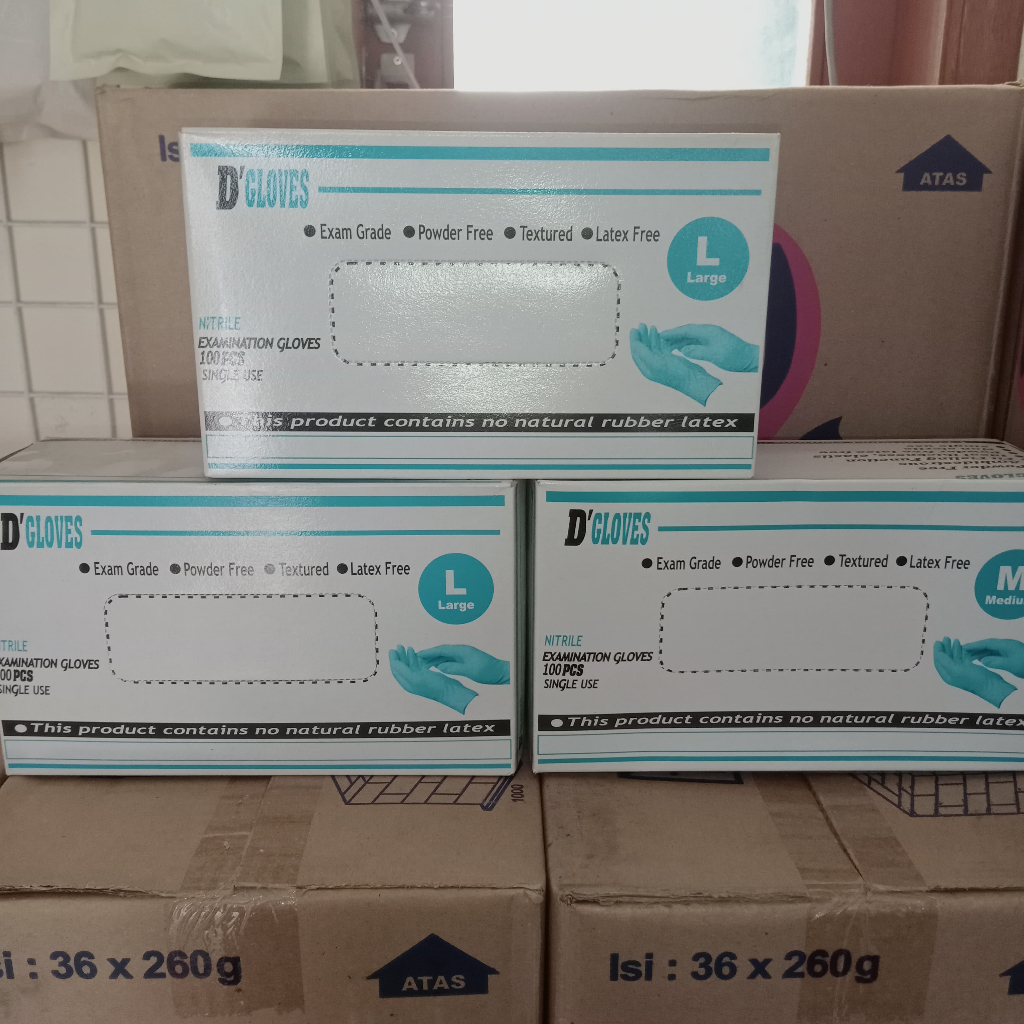 Sarung Tangan Latex NON POWDER Sarung Tangan Nitril