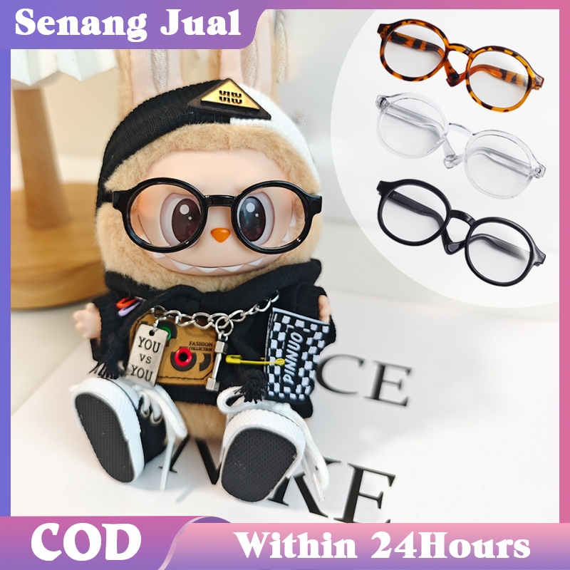 (Ready Stock) Kacamata Labubu Macaron / 10-17cm Doll Glasses