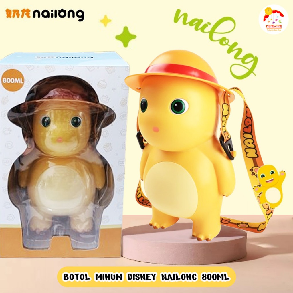 Original Water Bottle -  Botol minum naloong nailong 3D with strap - 800 ml