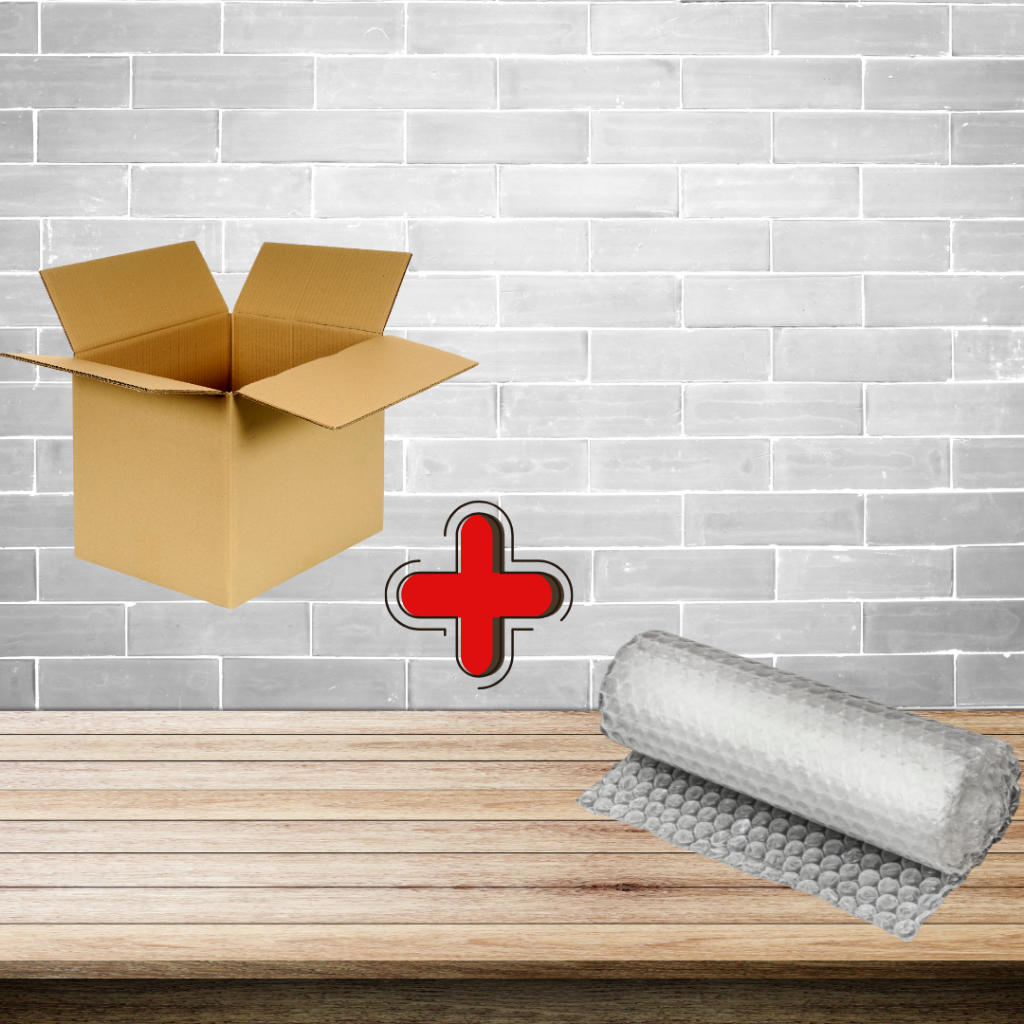 

Kardus + Bubble wrap