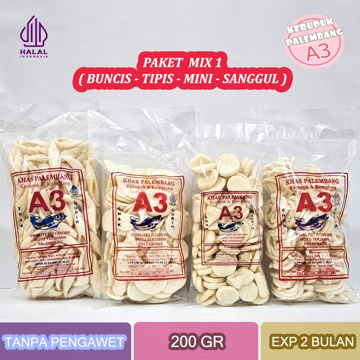 

PAKET MIX 1 - KEMPLANG MINI SANGGUL TIPIS BUNCIS IKAN TENGGIRI 800GR
