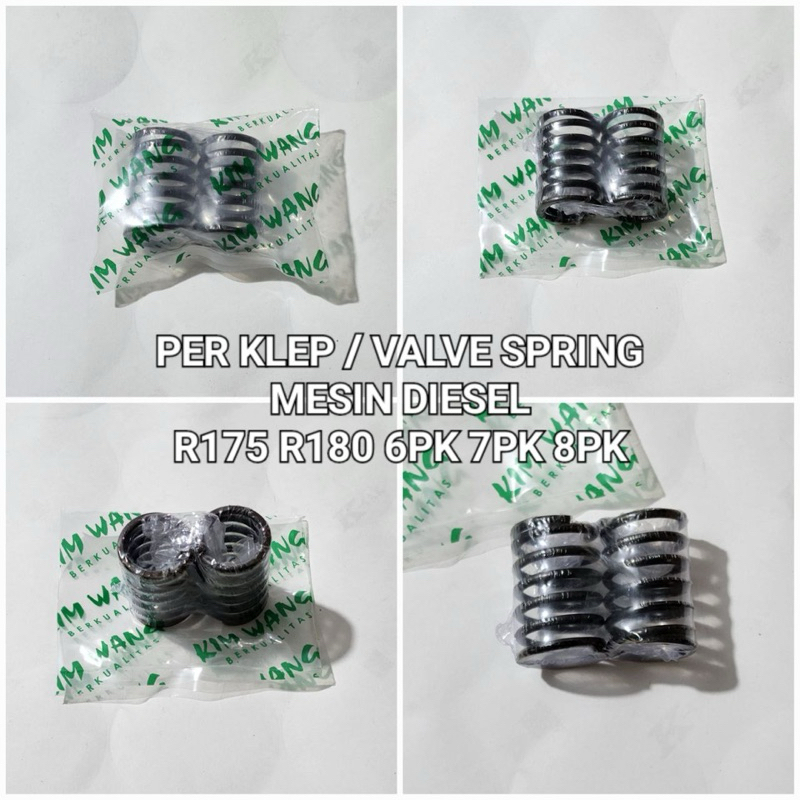 Valve Spring Per Klep Mesin Diesel Dongfeng R175 R180 6PK 7PK 8PK Pir Klip R175 R180 6Pk 7Pk 8Pk