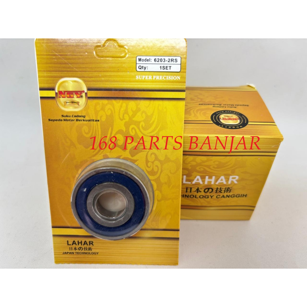 Nagoya Gold Bearing Lahar Laher Kualitas Premium 6203 2RS / Bearing / Lahar Roda Belakang Honda Kari