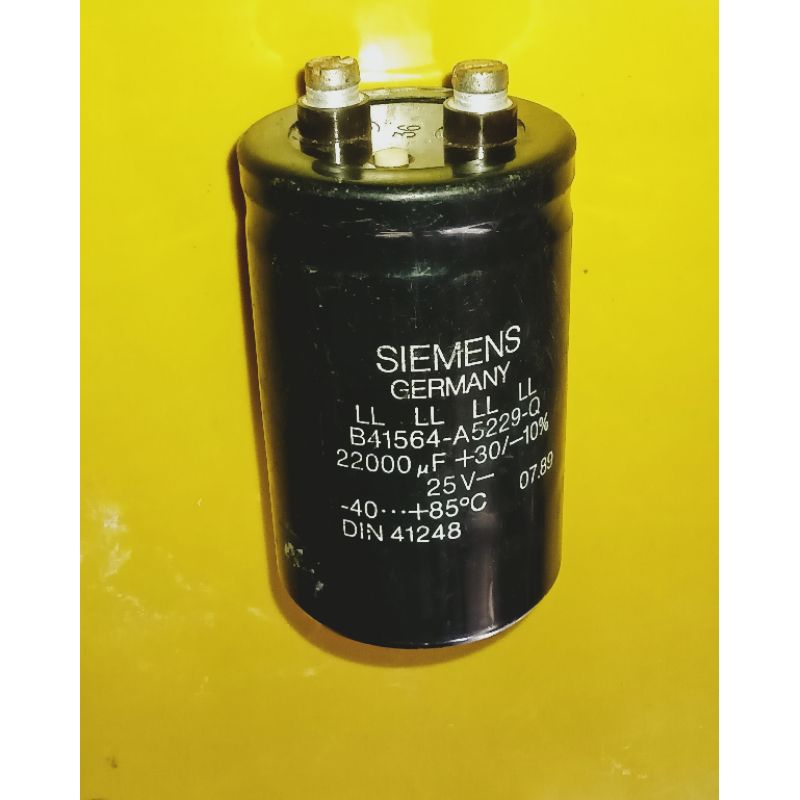 ELCO 25V 22000UF  T 8CM D 5CM BEKAS CABUTAN