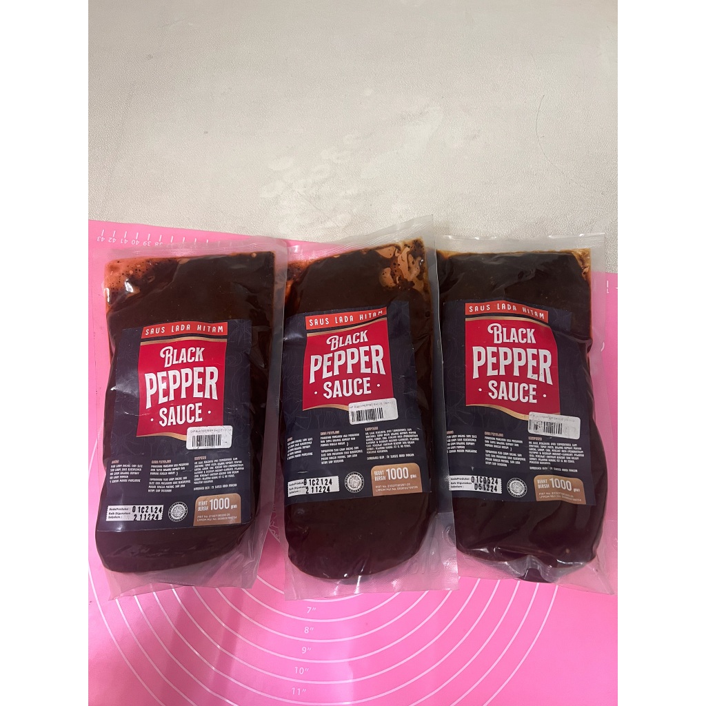 

Saus lada hitam black pepper 1000 gram 1 kg