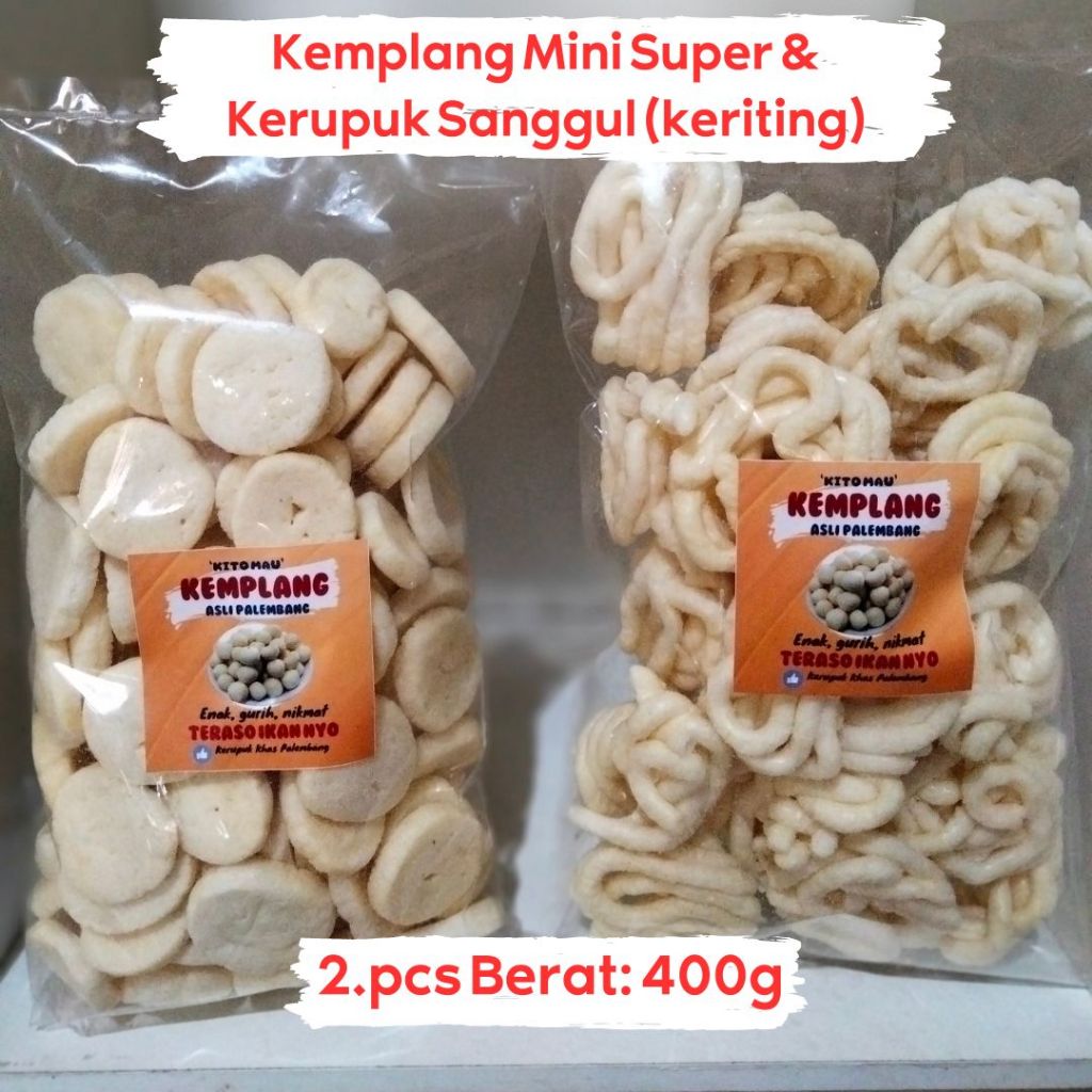 

MIX A KEMPLANG MINI SUPER & SANGGUL 400.G ASLI IKAN TENGIRI