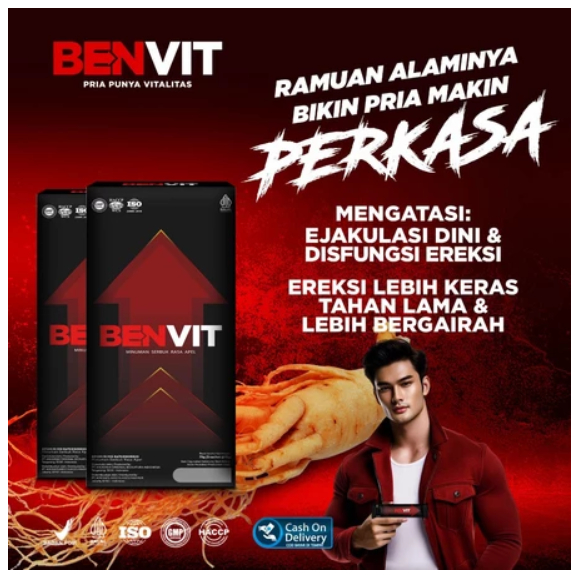 BENVIT Minuman suplemen herbal untuk stamina pria Original