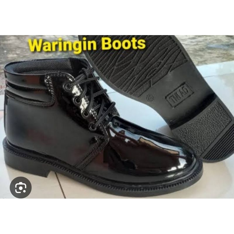 SEPATU PDH KILAP RESLETING JATAH TNI AD ASLI KULIT#*DT 03*#