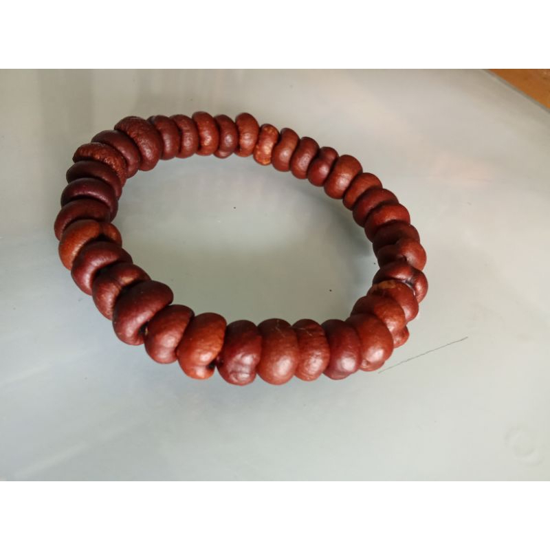 Biji rotan gelang warna coklat tua sangat unik jumlah +_33