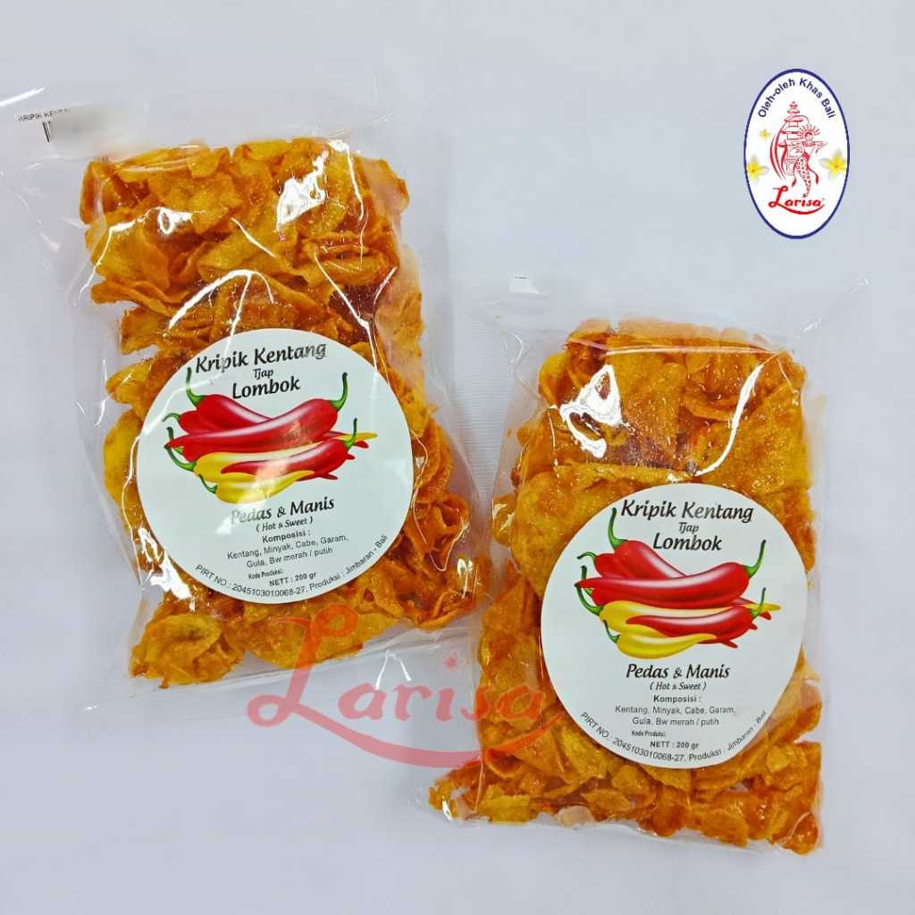 

Keripik Kentang 200gr Tjap Lombok