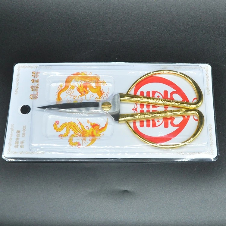 

Gunting Emas Dragon Phoenix / Gunting Sangjit Langkahan Potong Pita Upacara Wedding Chinese