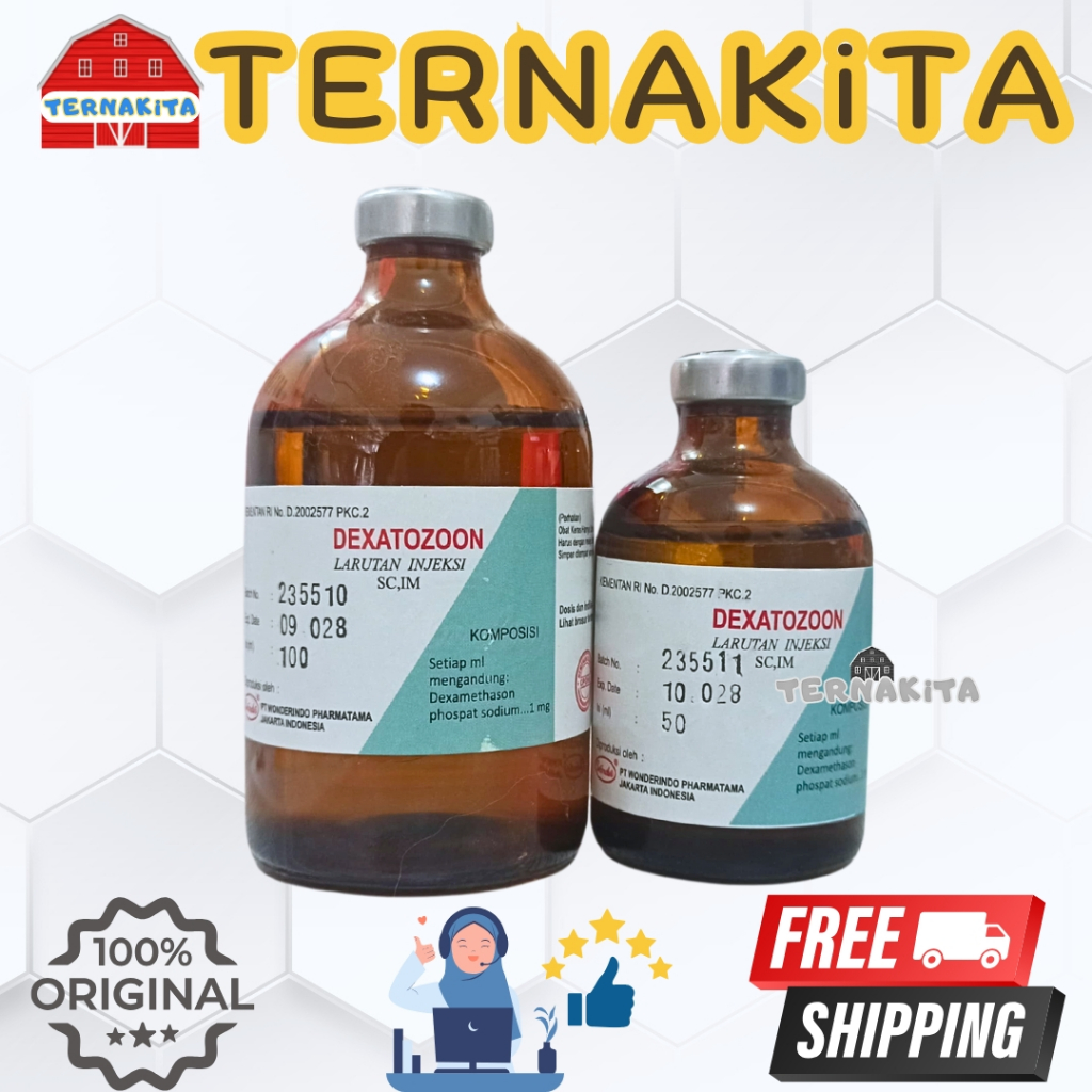 DEXATOZOON 100 ml - Obat Analgesik Antiradang Antialergi Hewan Dexamethason