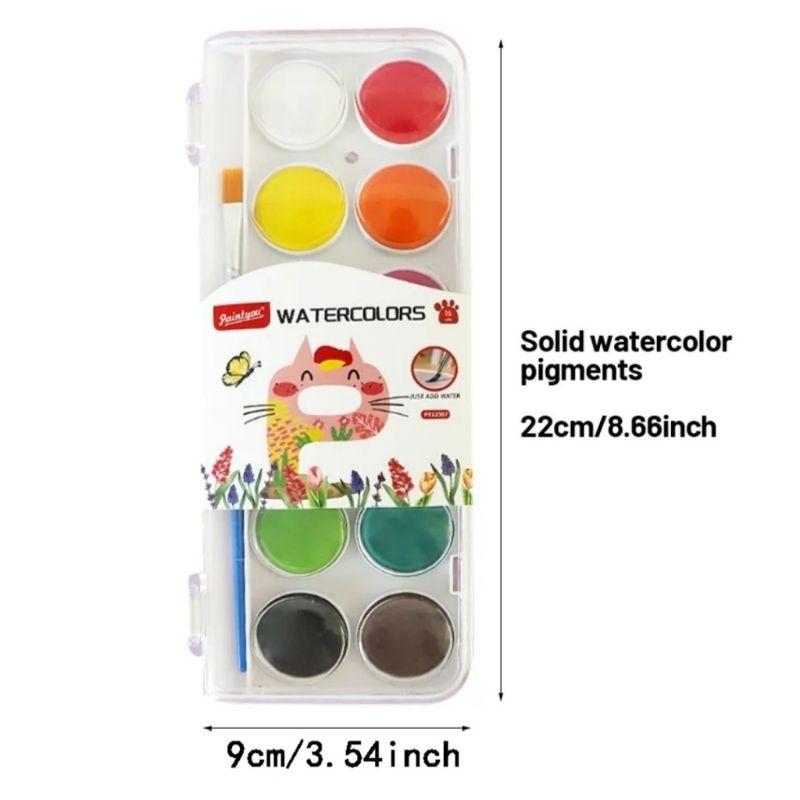 

Watercolors Cat air Paintyou 12 warna PT12307