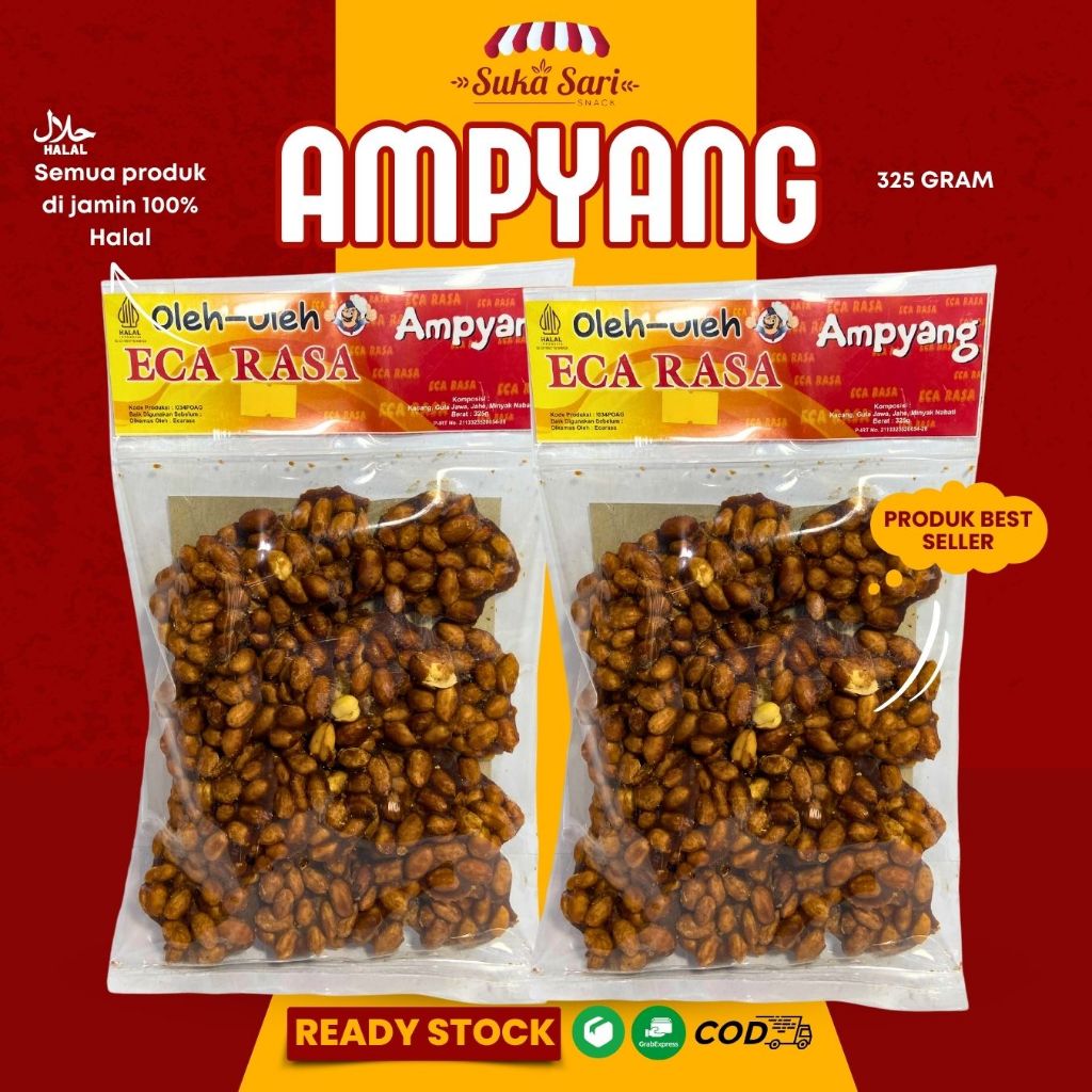 

Ampyang Kacang Jahe Gula Aren Cemilan Oleh Oleh Bandung Snack | Sukasari Snack