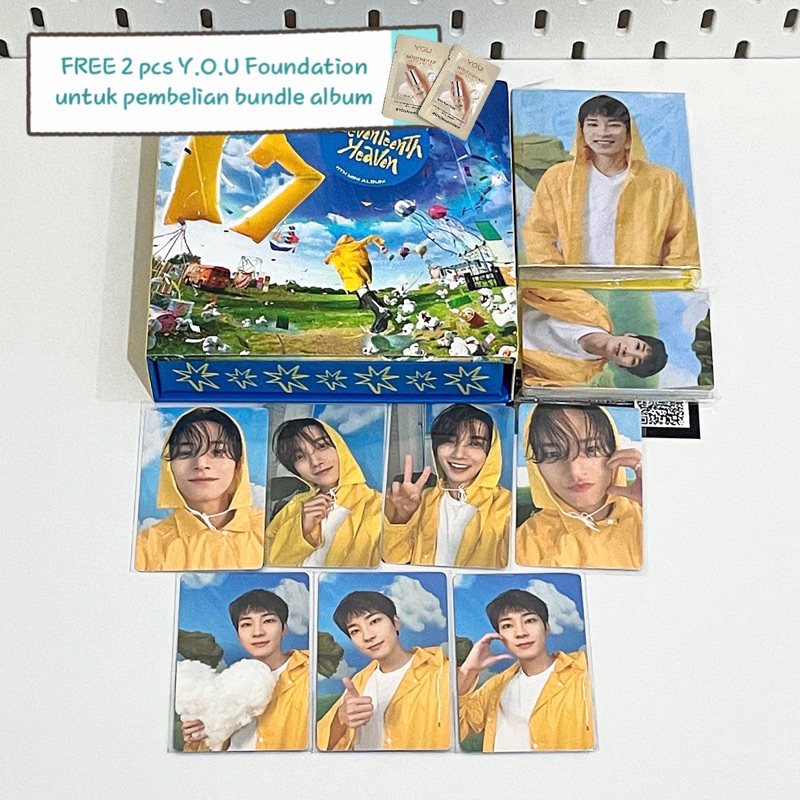 (UNSEALED)ALBUM SEVENTEEN HEAVEN CARAT VER BINDER WONWOO PHOTOCARD MINGYU JOSHUA