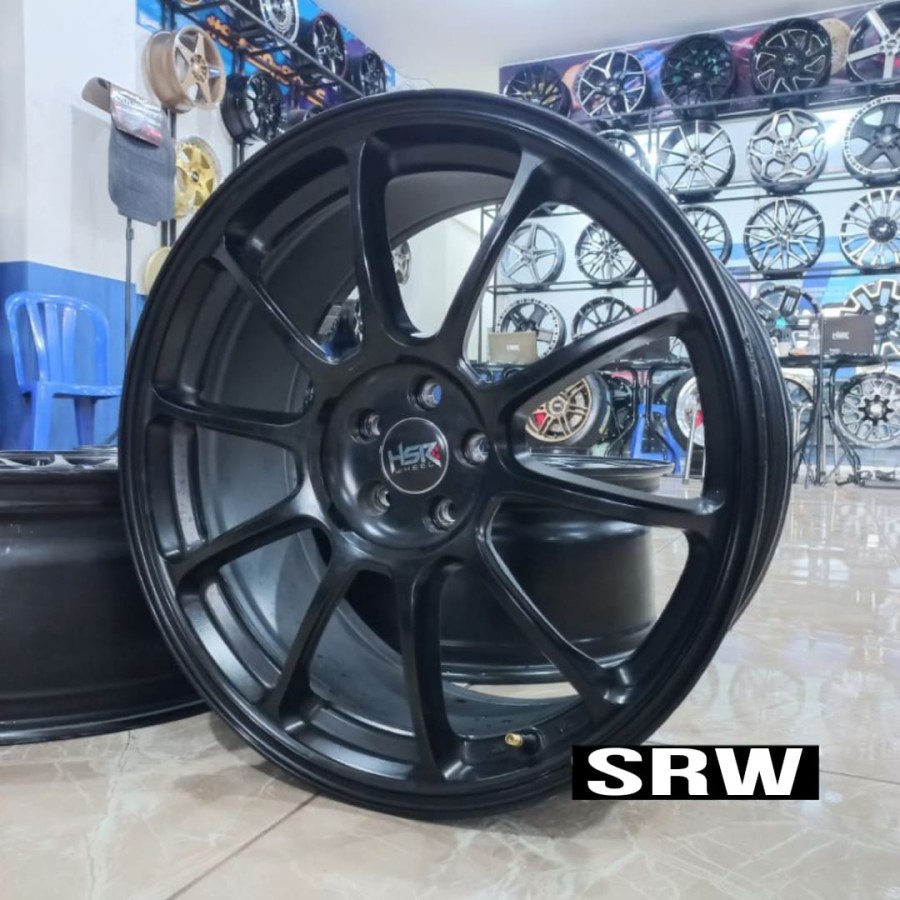 VELG MOBIL BEKAS R19 BAUT 5 HSR ZERO R19X8,5 H5X100 ET42 COCOK.FT86.NEW AVANZA. NEW YARIS.ALTIS