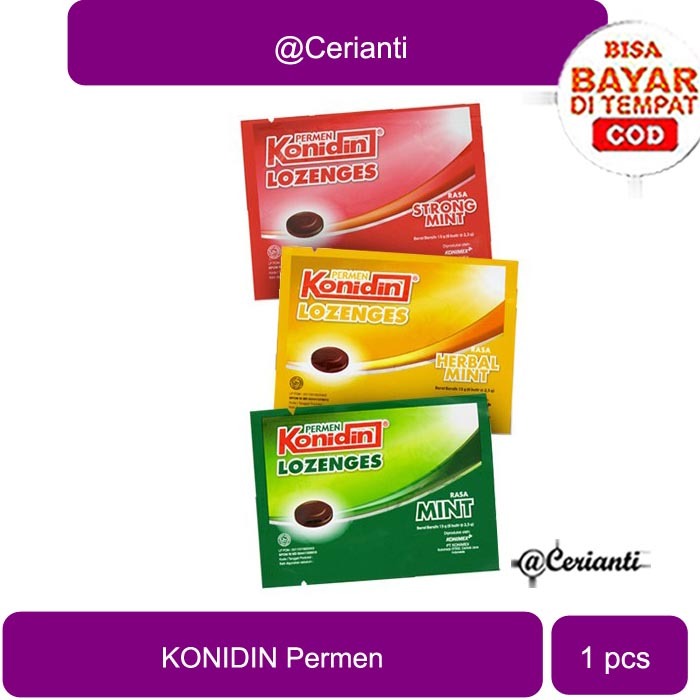 

Permen Pelega Tenggorokan Konidin Lozenges Mint Original_Cerianti