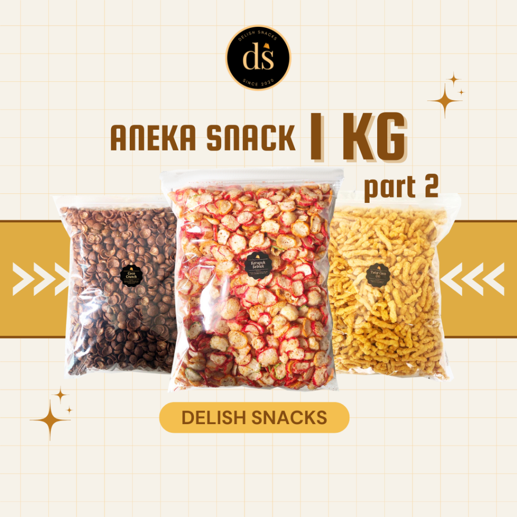

[DELISH SNACKS] Aneka Snack 1000 Gram Part 2 / Grosir Kilo Kiloan / Cemilan Camilan Bal Grosiran