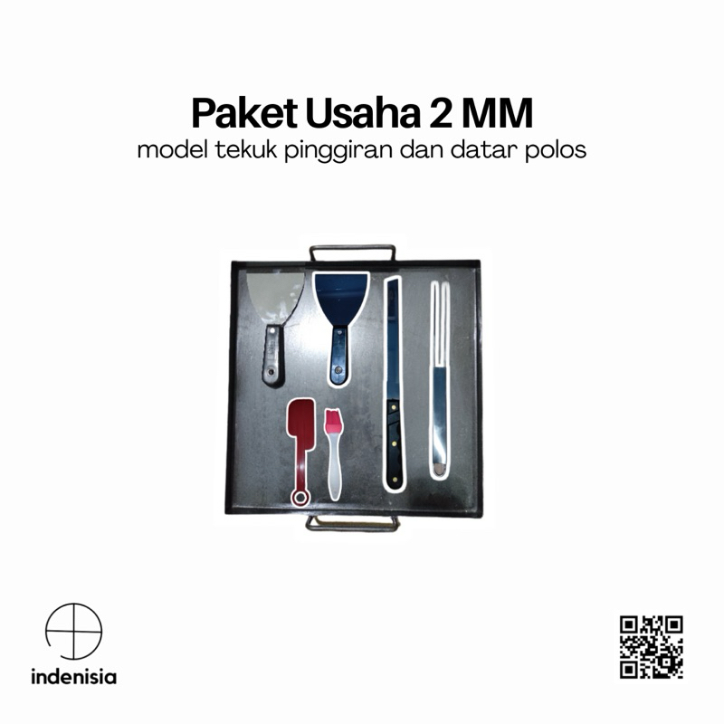 [2 MM] WAJAN ROTI BAKAR / PAKET WAJAN ROTI BAKAR /  WAJAN PERSEGI / WAJAN BURGER / WAJAN KEBAB / WAJ