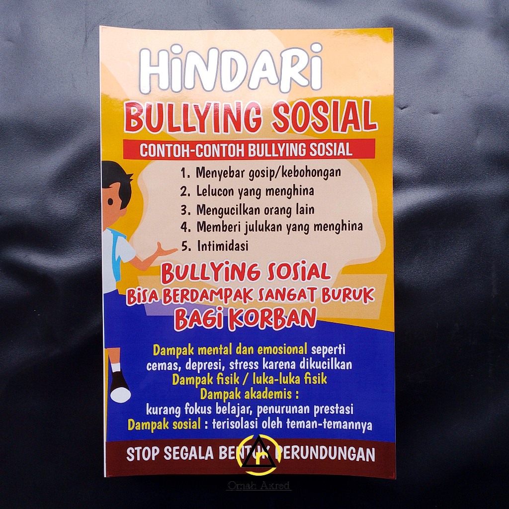 

Stiker Hindari Bullying Sosial - Macam Macam Bullying Sosial - Stiker Vinyl - Stiker Perundungan