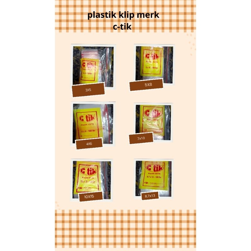 plastik klip merk c-tik