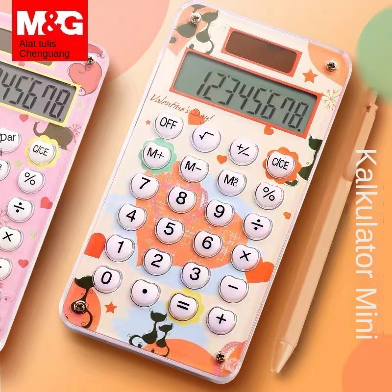 

Kalkulator ujian portabel murid, komputer warna kecil, membawa 12 digit dengan Anda