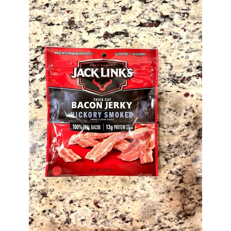 

Jack Link's - Snack/ lauk makan - Ready to eat meal - Dendeng Bacon Babi Asap (bacon jerky) - makanan USA