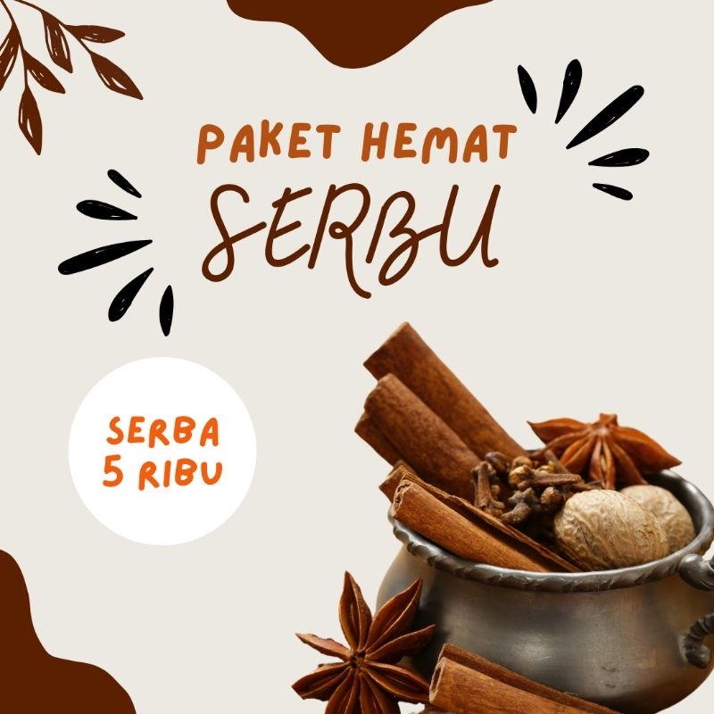 

Rempah & Herbal paket Serbu (Serba 5 Ribu) | Bumbu Masak kualitas Premium