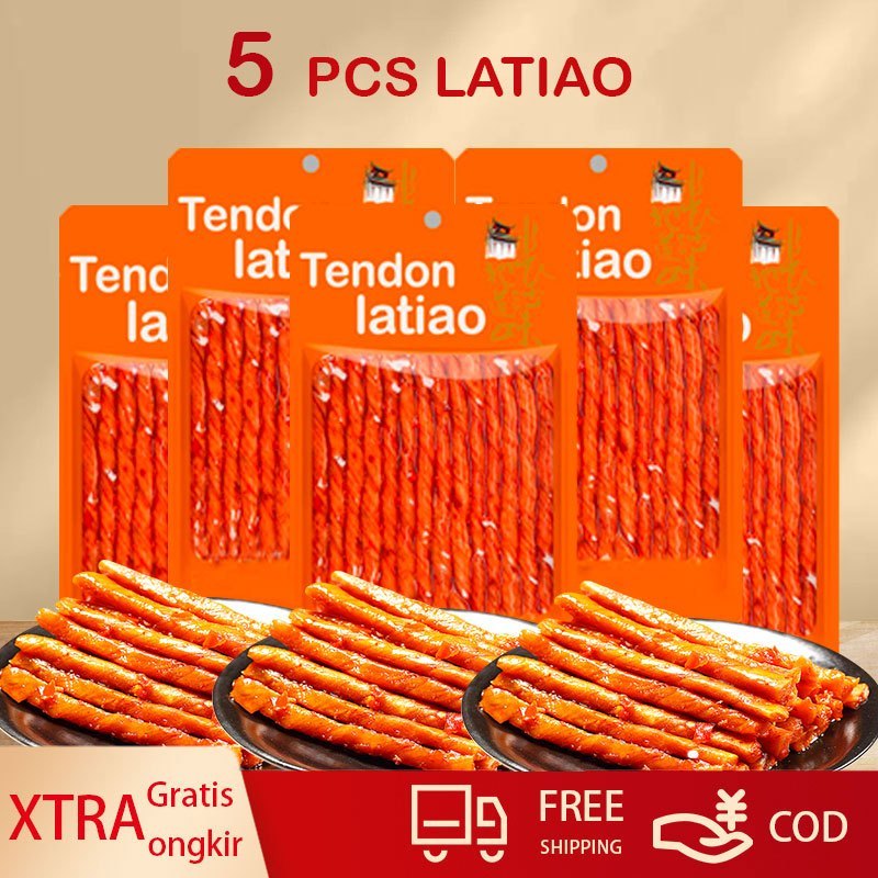 

Latiao Halal Busy Snack - [Halal] [5 Pcs] Gluten Spicy Tofu Latiao Cemilan Snack Spicy Vegetarian | Latiao Halal