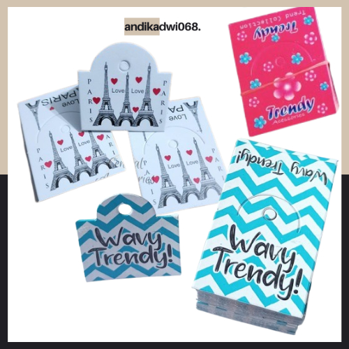Hang Tag Tempat Tempel Label Harga Gantungan Aksesoris Fashion Lertas Lipat Gantungan Pajangan