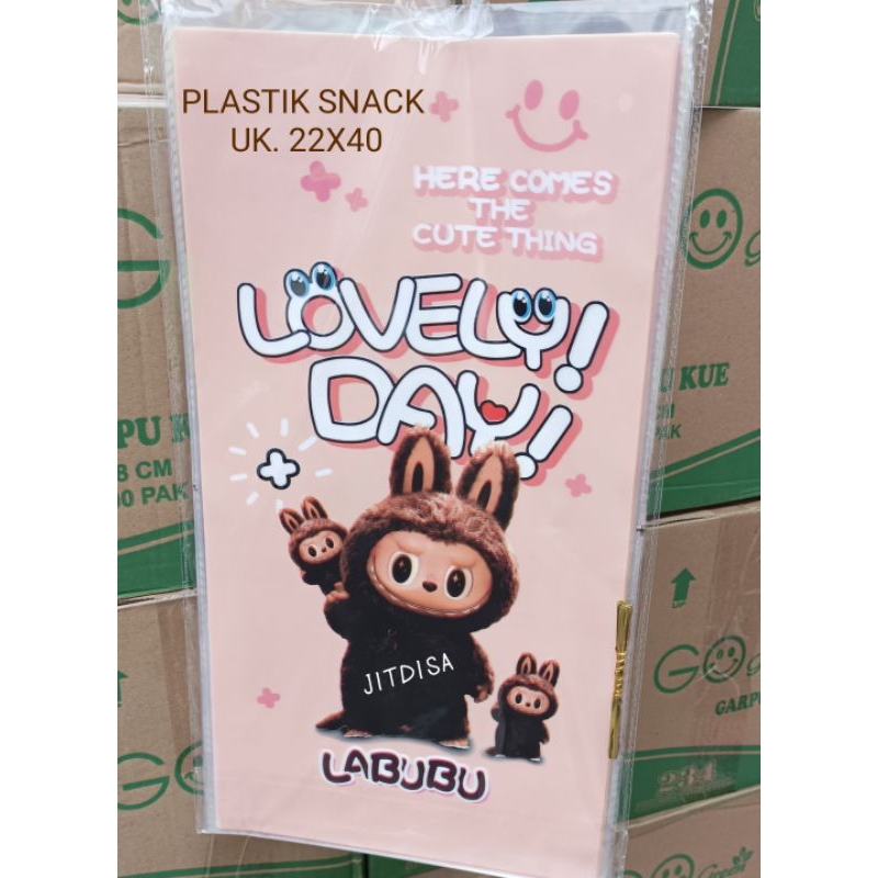 

(Isi 10)Plastik Snack Ulang Tahun (ultah) 22x40 / Plastik Karakter / Plastik OPP LABUBU