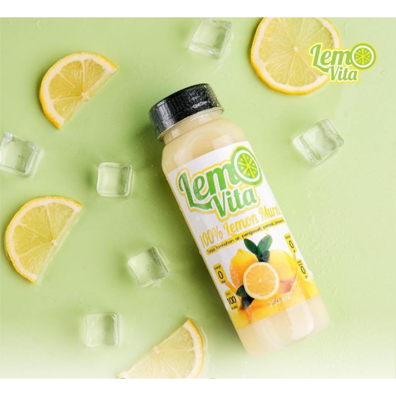 

Lemovita Sari Lemon 250 mL (1 botol) / Suur Lemoen 250 mL / Jus Lemon Murni Alami / Detoks