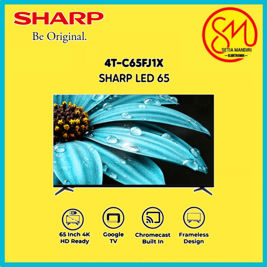 SHARP 4T C65FJ1X google tv android 65 inch 4k uhd tv sharp 65 inch