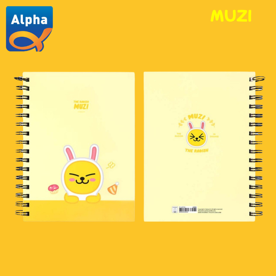 

[Kakao Friends] Index Ring Notebook / Buku Tulis Catatan Ring 160*212mm - Muzi