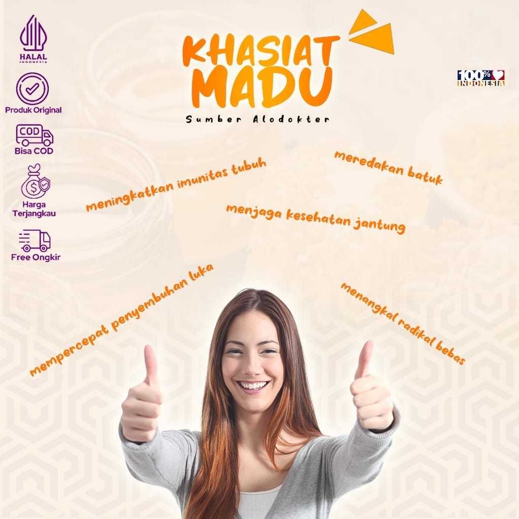 

Maknyuss1 Paket Bundling 2 Pcs Madu Murni Asli Madu Multiflora 1 Kg - Raw Honey