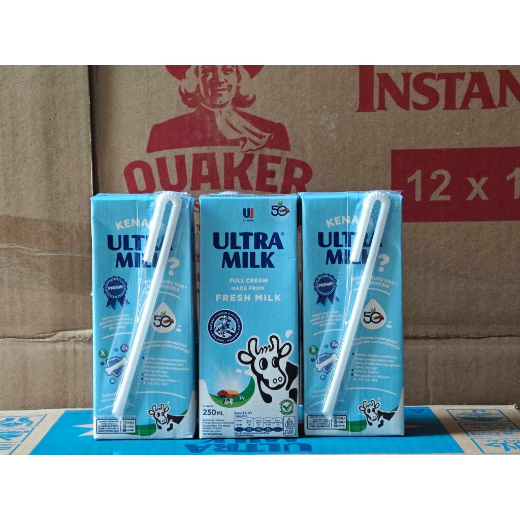 

Susu Ultra 250 ml full cream / coklat / strawberry / Low Fat / Moka isi 24pcs