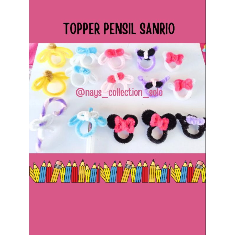 

HIASAN pensil PIPE CLEANER sanrio kuromi melody cinamonroll